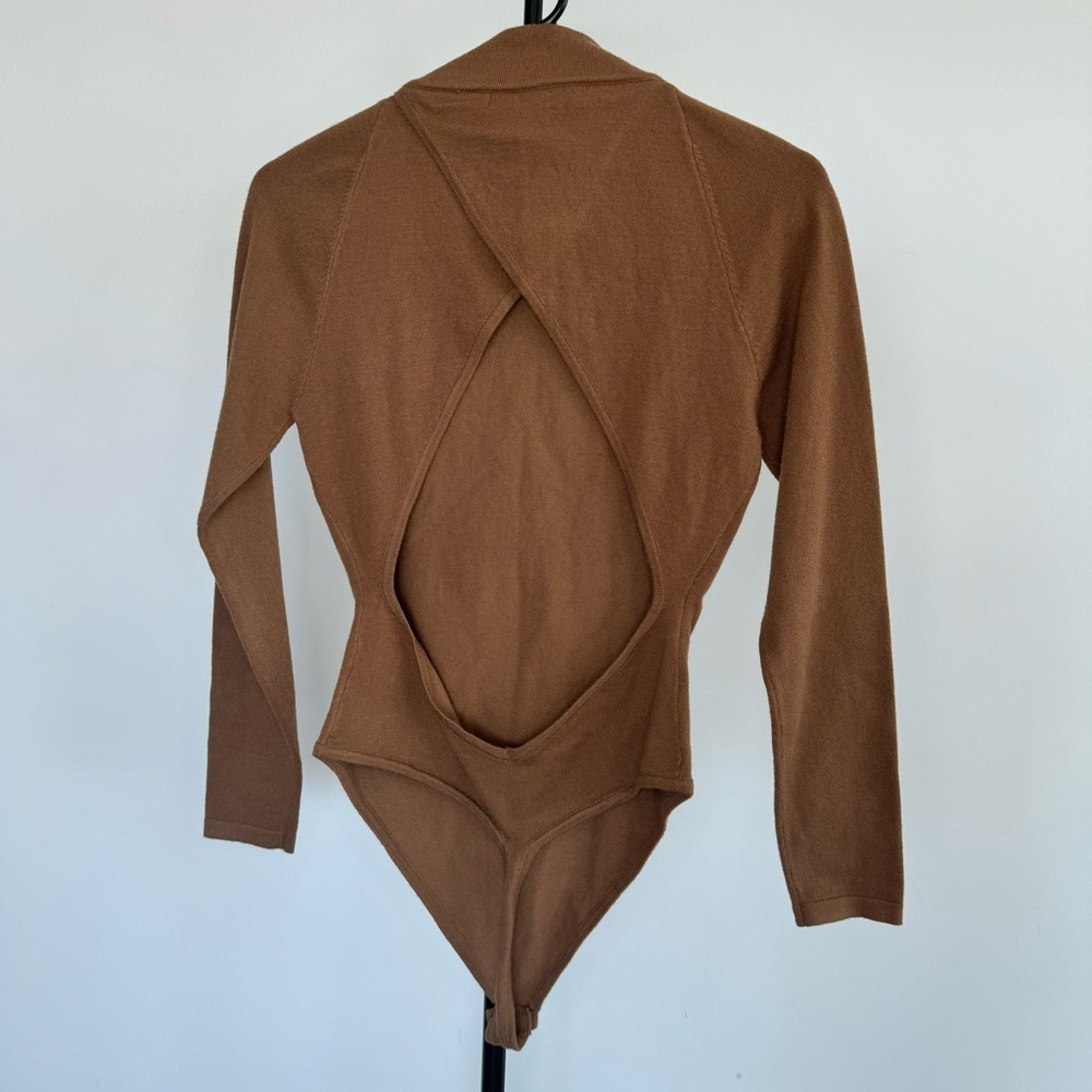 FN | Backless Bodysuit | Mocha | Size M​​